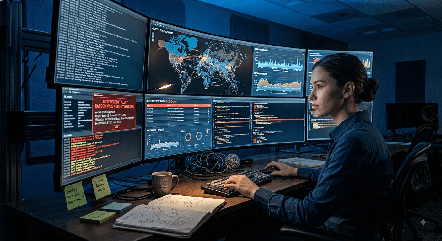 Digital lock representing cybersecurity protection